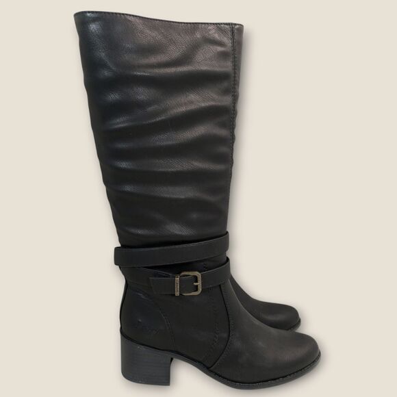 NEW Blowfish Malibu Women's Binda Vegan Leather Boot Black Local Sheriff 8.5M - Picture 1 of 12